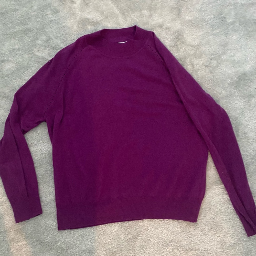 Mango Sweater with stitch perforated detailing